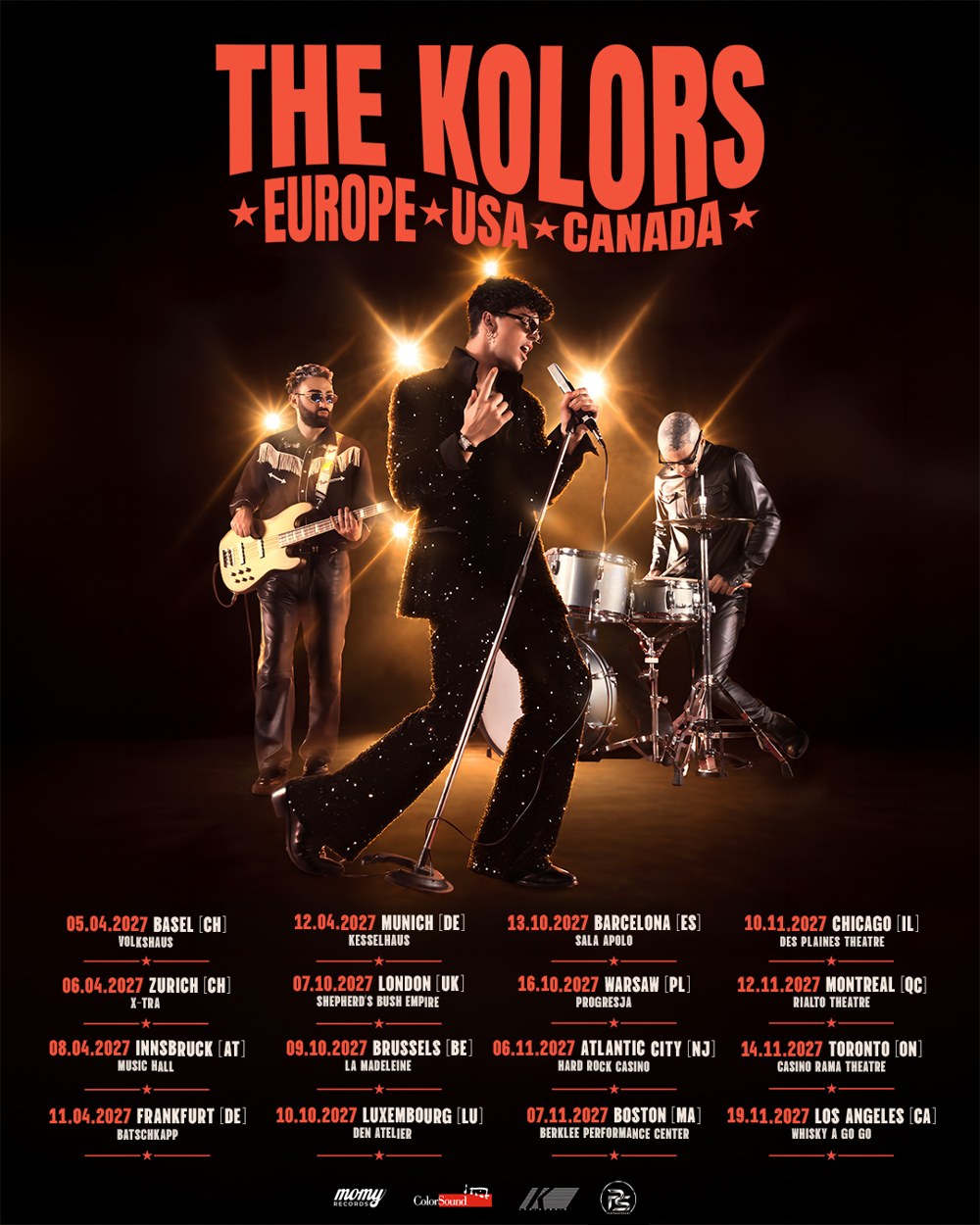 Official tour poster with all dates